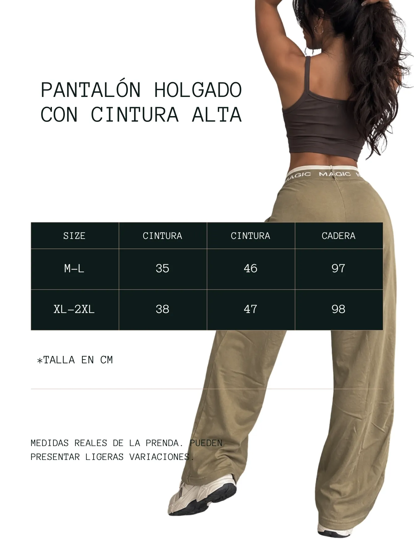 AD2648 Pantalón con cintura alta 15845